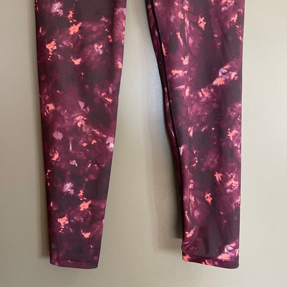 SPANX Booty Boost Active Print 7/8 Legging in Wine/Orange Tie-Dye Size Small - Picture 5 of 15